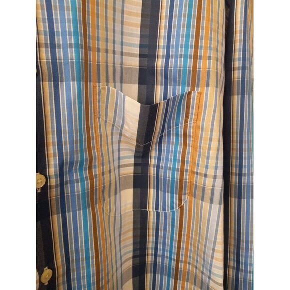 Bullock And Jones Mens Striped Button‎ Down Long Sleeve Shirt Size M - Picture 6 of 11
